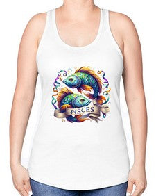 pisces 361# - pisces -Racerback Tank