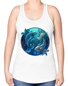 pisces 364# - pisces -Racerback Tank