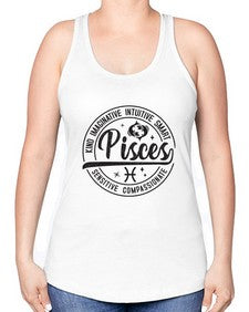 pisces 373# - pisces -Racerback Tank