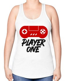play one 145# - video games -Racerback Tank