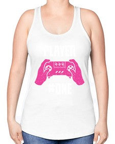 player one 147# - video games -Racerback Tank