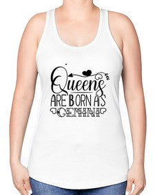 queens are born as Gemini 390# - gemini -Racerback Tank