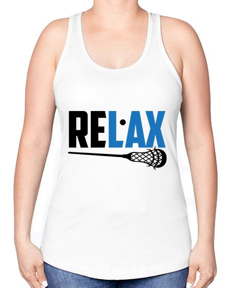 relax 3# - lacrosse -Racerback Tank