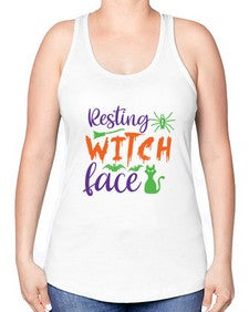 resting witch face 26# - witch -Racerback Tank