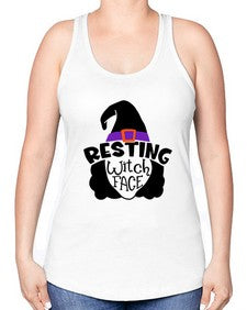 resting witch face 27# - witch -Racerback Tank