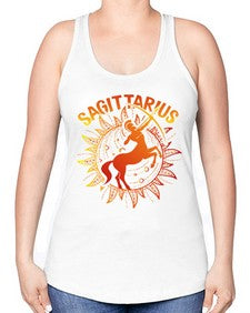 sagittarius 136# - sagittarius -Racerback Tank