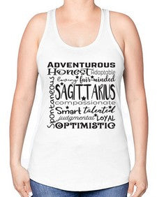 sagittarius 571# - sagittarius -Racerback Tank