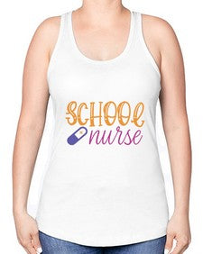 school nurse Style 1375# - nurse -Racerback Tank