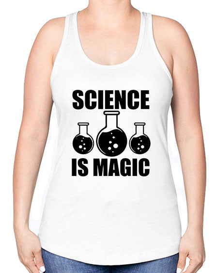 science is magic 94# - general science -Racerback Tank