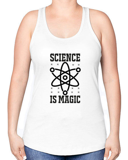 science is magic 95# - general science -Racerback Tank