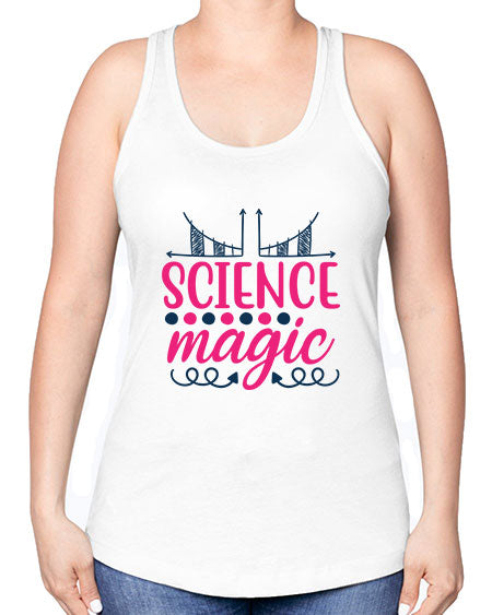 science magic 67# - general science -Racerback Tank