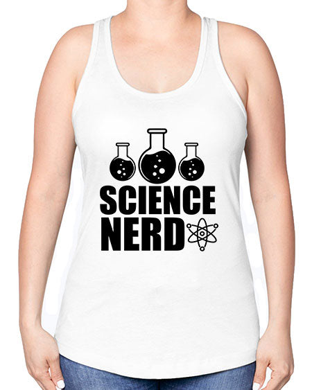 science nerd 62# - general science -Racerback Tank