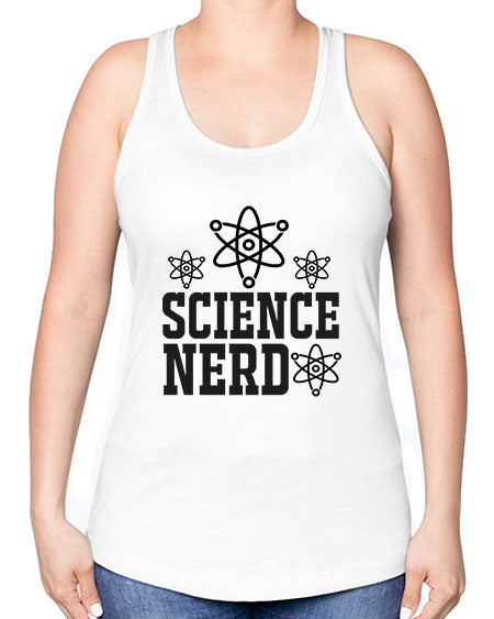science nerd 63# - general science -Racerback Tank