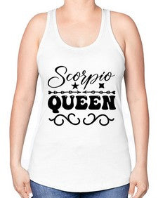 scorpio queen 447# - scorpio -Racerback Tank