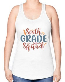 sixth grade squad 883# - sixth grade -Racerback Tank