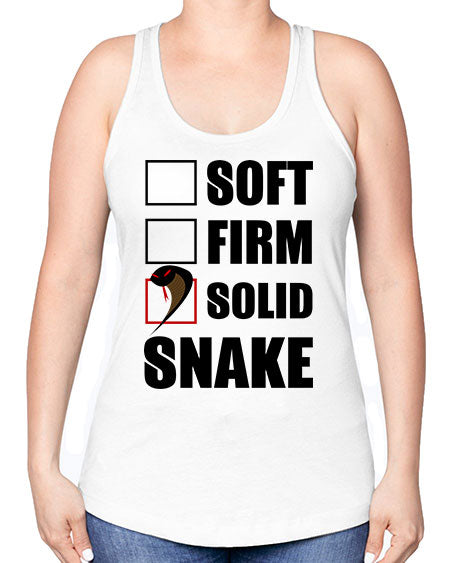 solid snake - snake -Racerback Tank