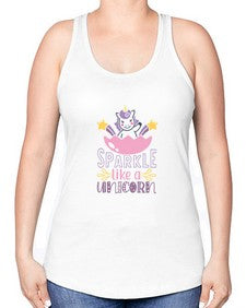 sparkle like a unicorn 423# - unicorn -Racerback Tank