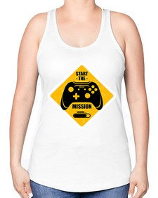 start the mission 152# - video games -Racerback Tank