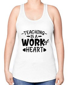 teaching it a work of heart Style 405# - teacher -Racerback Tank