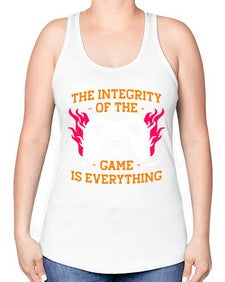 the integrity of the game 155# - video games -Racerback Tank