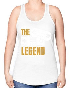 the legend 156# - video games -Racerback Tank