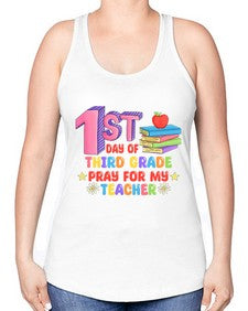 third day of third Grade 944# - third grade -Racerback Tank