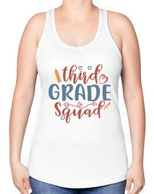 third grade squad 974# - third grade -Racerback Tank