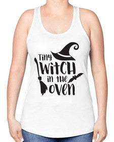 tiny witch in the oven 18# - witch -Racerback Tank