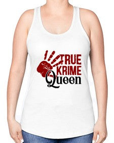 true krime queen 1190# - true crime -Racerback Tank