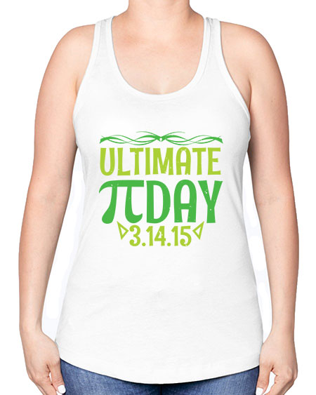 ultimate Pi day 49# - pi -Racerback Tank