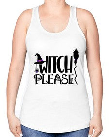witch please 14# - witch -Racerback Tank