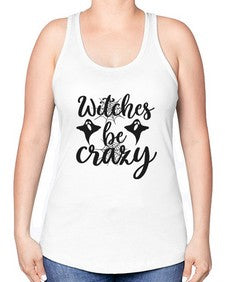 witches be crazy 9# - witch -Racerback Tank