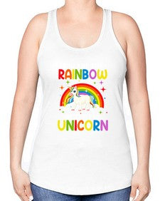 you are the rainbow to my unicorn 562# - unicorn -Racerback Tank