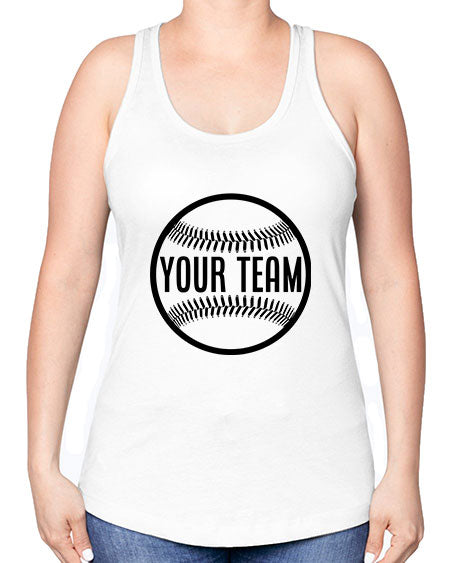 your team 2270# - softball -Racerback Tank