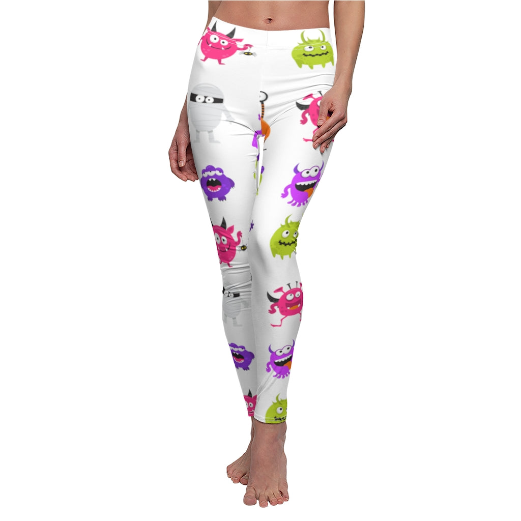 Halloween Emoji Print Leggings