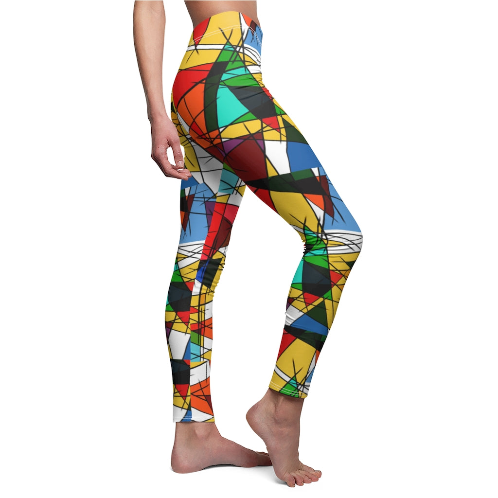 abstract languages Leggings
