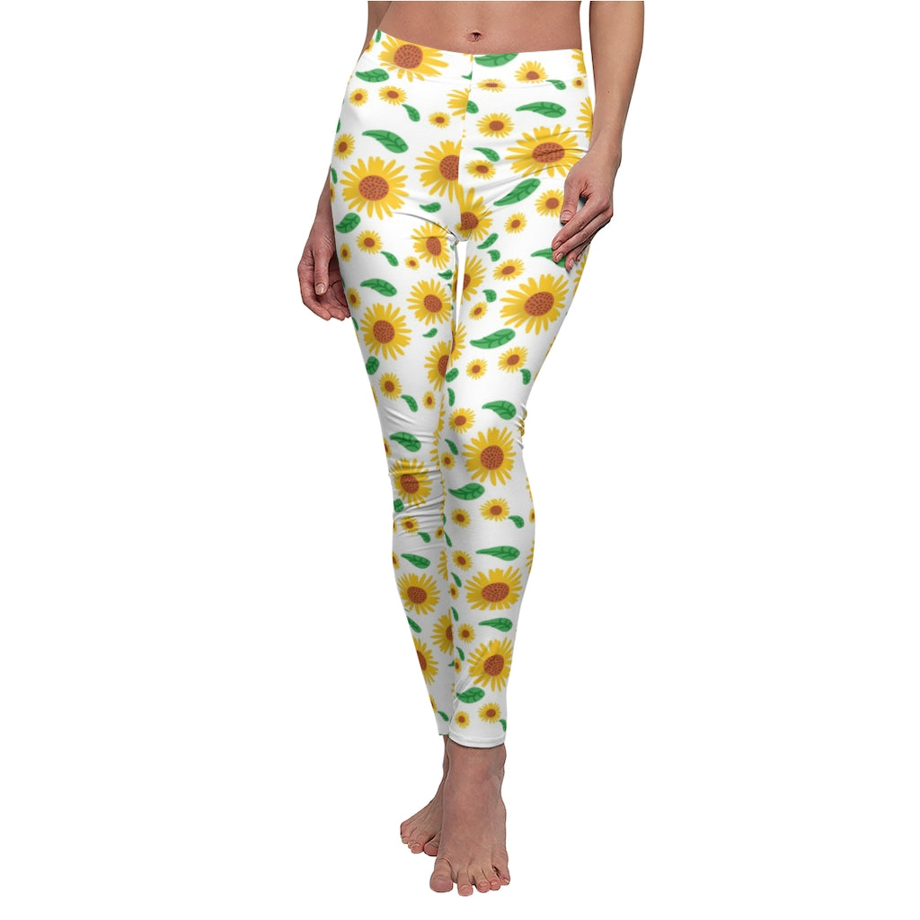 Sun Flower Print Leggings