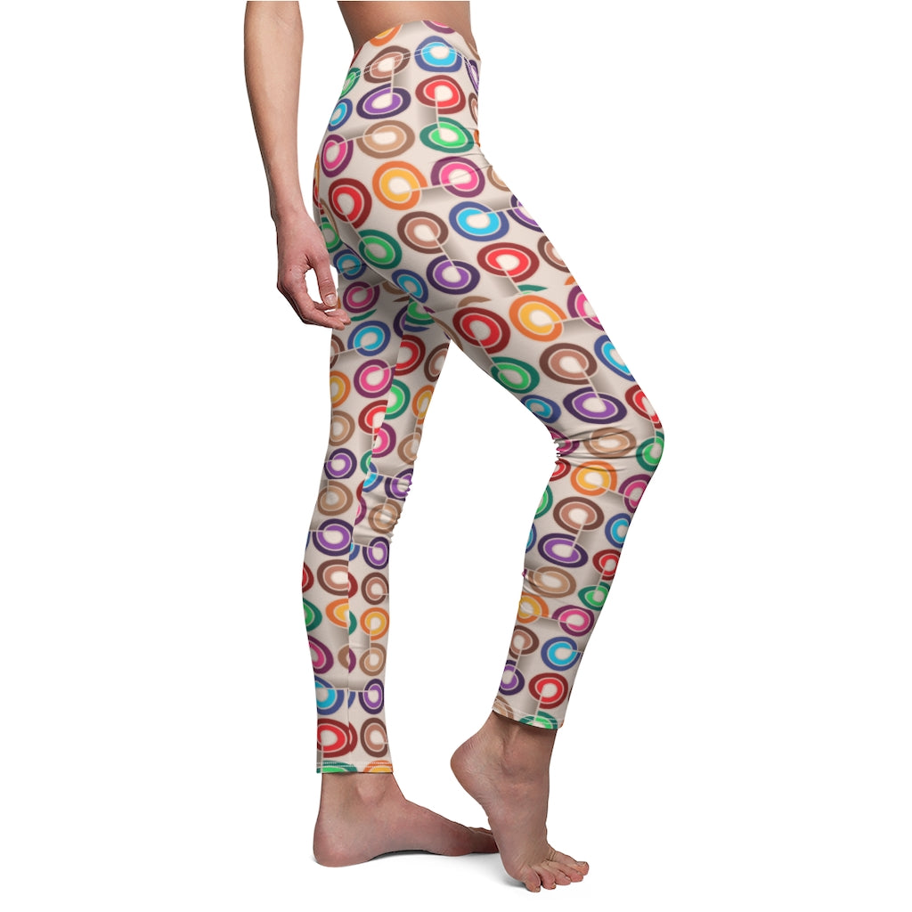 abstract circle colors  Leggings