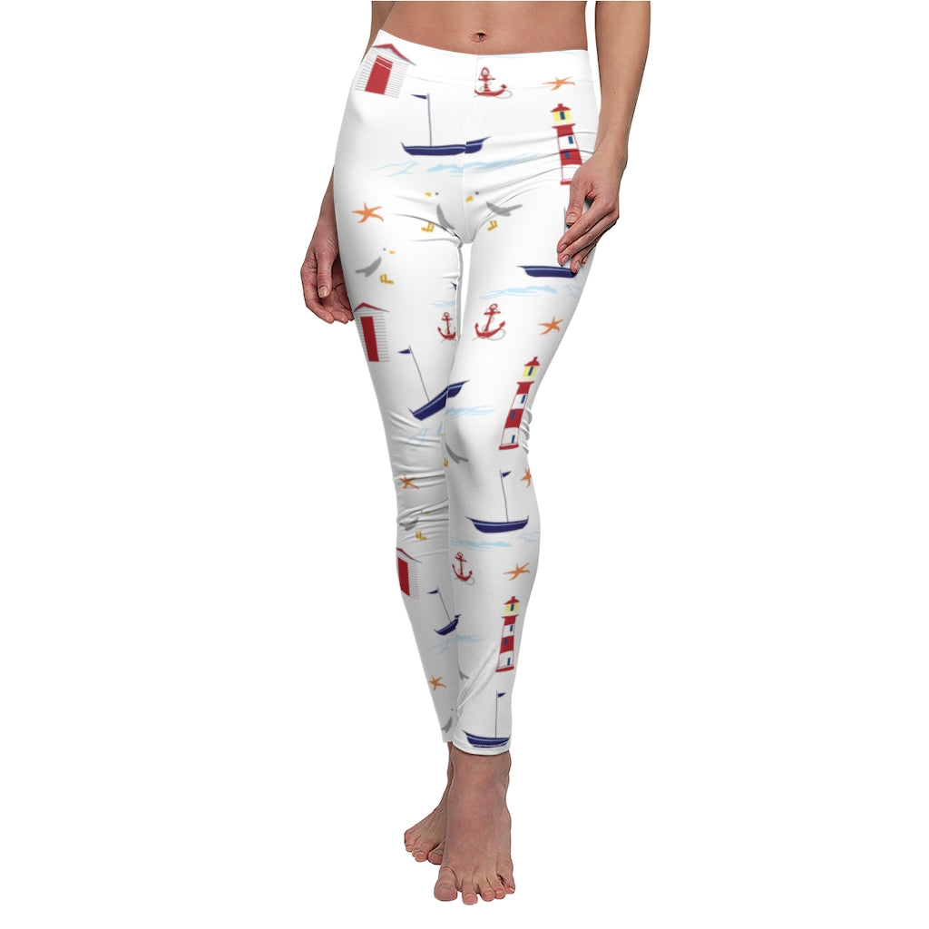 Nautical Pattern Leggings