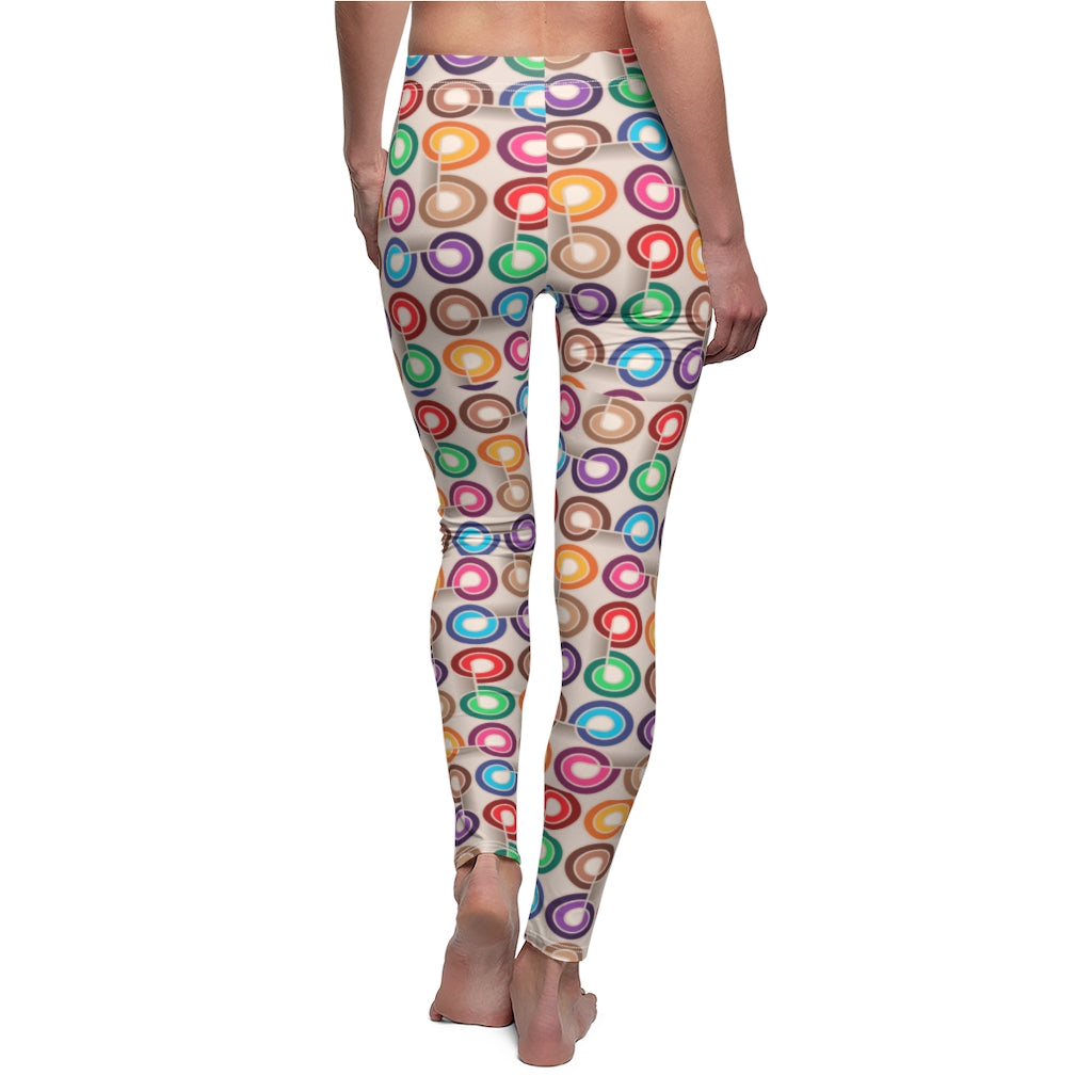 abstract circle colors  Leggings