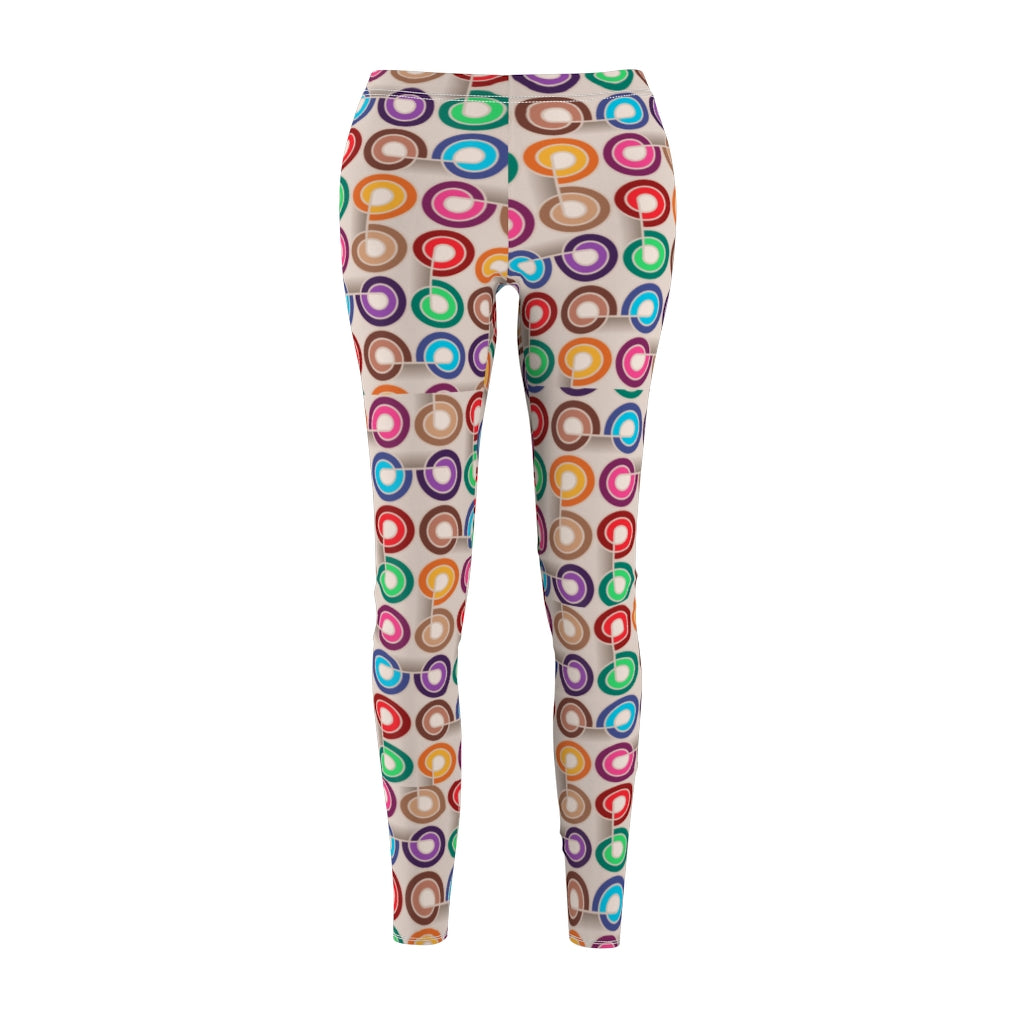 abstract circle colors  Leggings