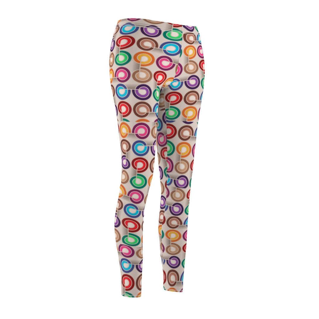abstract circle colors  Leggings