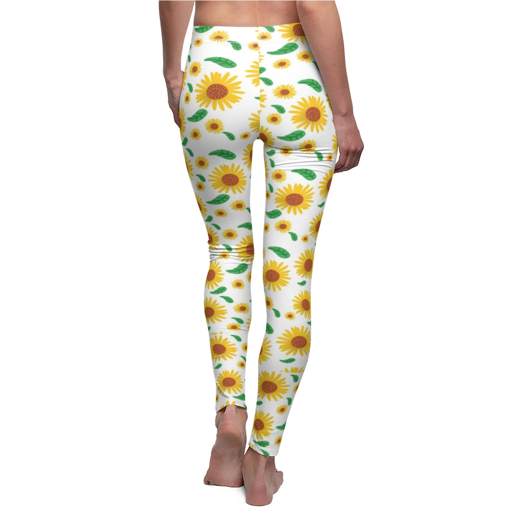 Sun Flower Print Leggings
