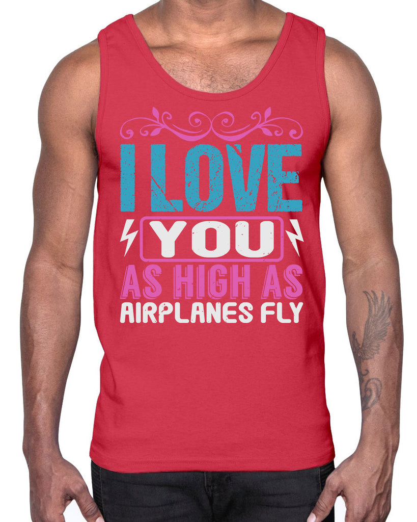 I love you as High as Airplanes Fly1- Baby- Cotton Tank
