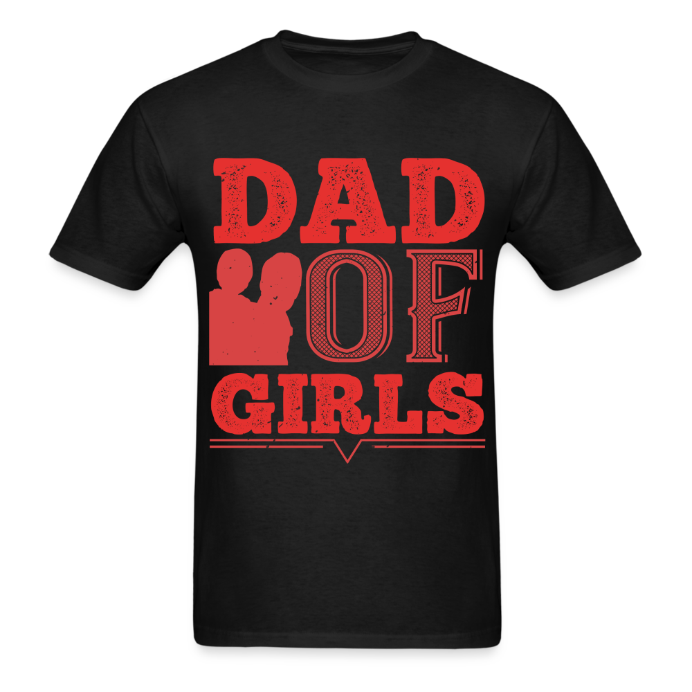 dad of girls - black
